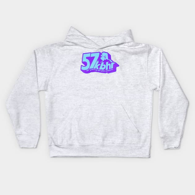 KBHR 57 AM - Northern Exposure Radio Station Kids Hoodie by darklordpug